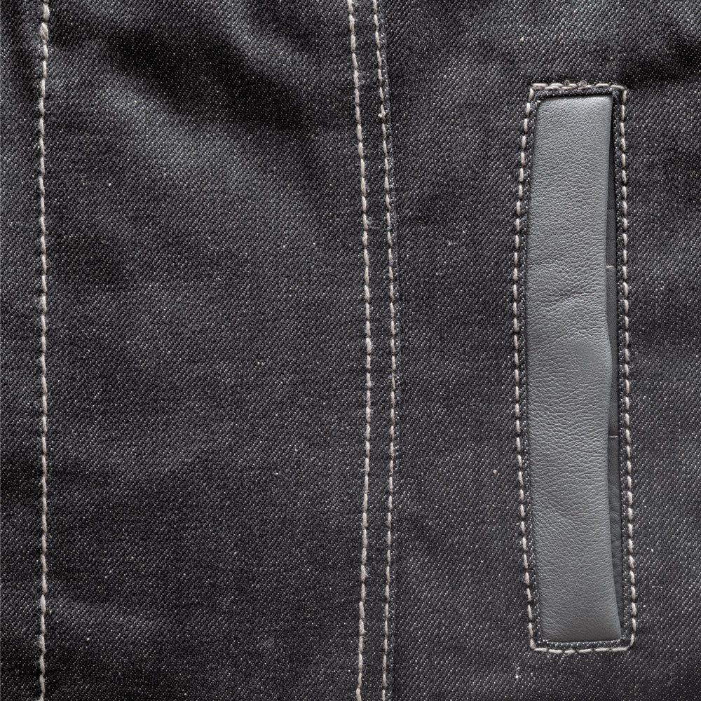 Guardian Women's Club Style Leather/Denim Vest - Limited Edition Factory Customs First Manufacturing Company
