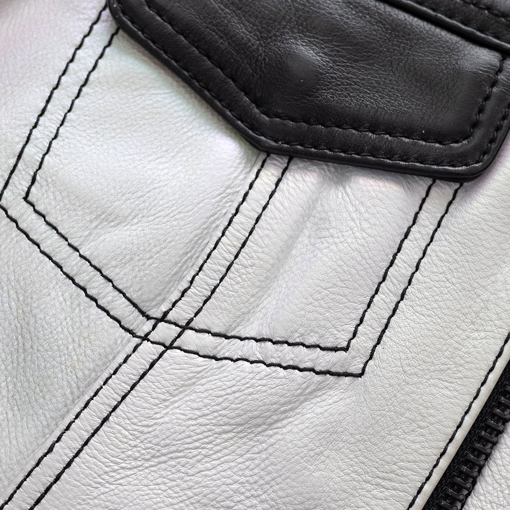Halo Women's Club Style Motorcycle Leather Vest - Limited Edition Factory Customs First Manufacturing Company