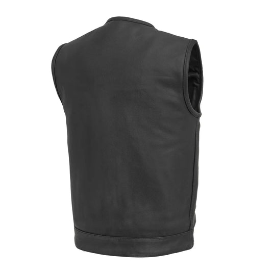 Highside Men's Motorcycle Leather Vest Men's Leather Vest Vests
