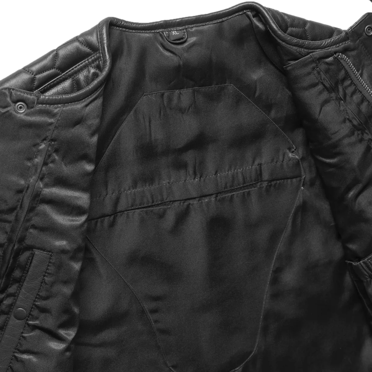Hornet Men's Club Style Leather Vest Men's Leather Vest First Manufacturing Company