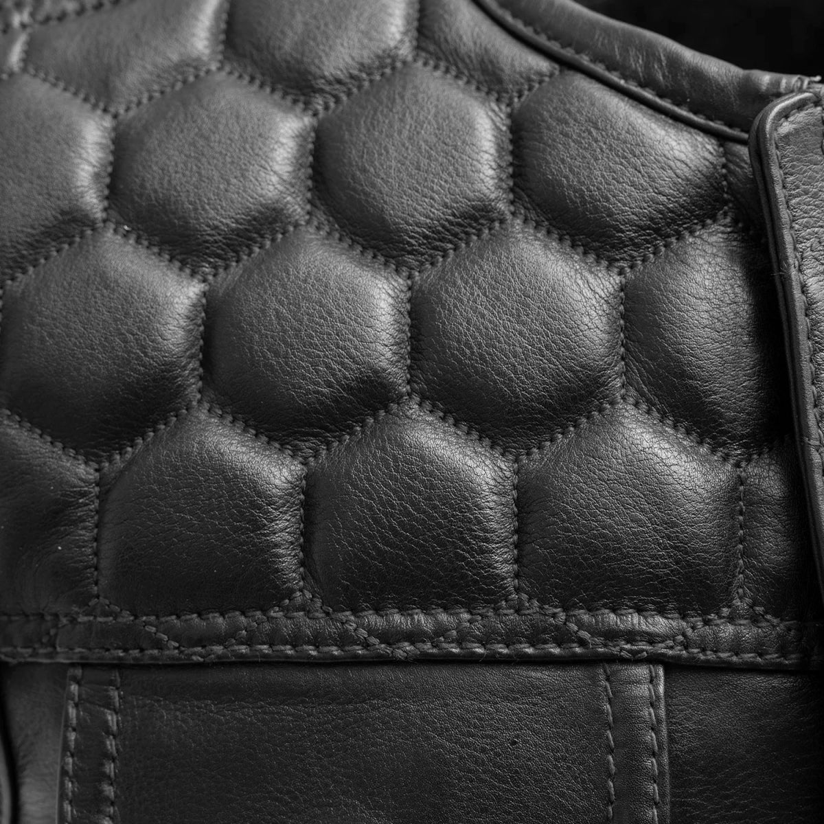 Hornet Men's Club Style Leather Vest Men's Leather Vest First Manufacturing Company