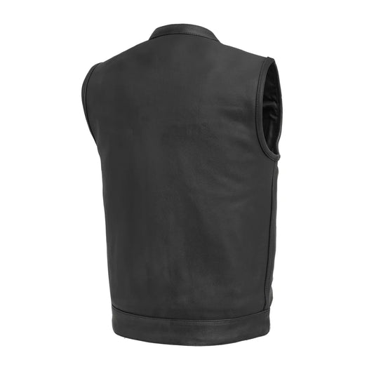 Hotshot Men's Motorcycle Leather Vest Men's Leather Vest Vests
