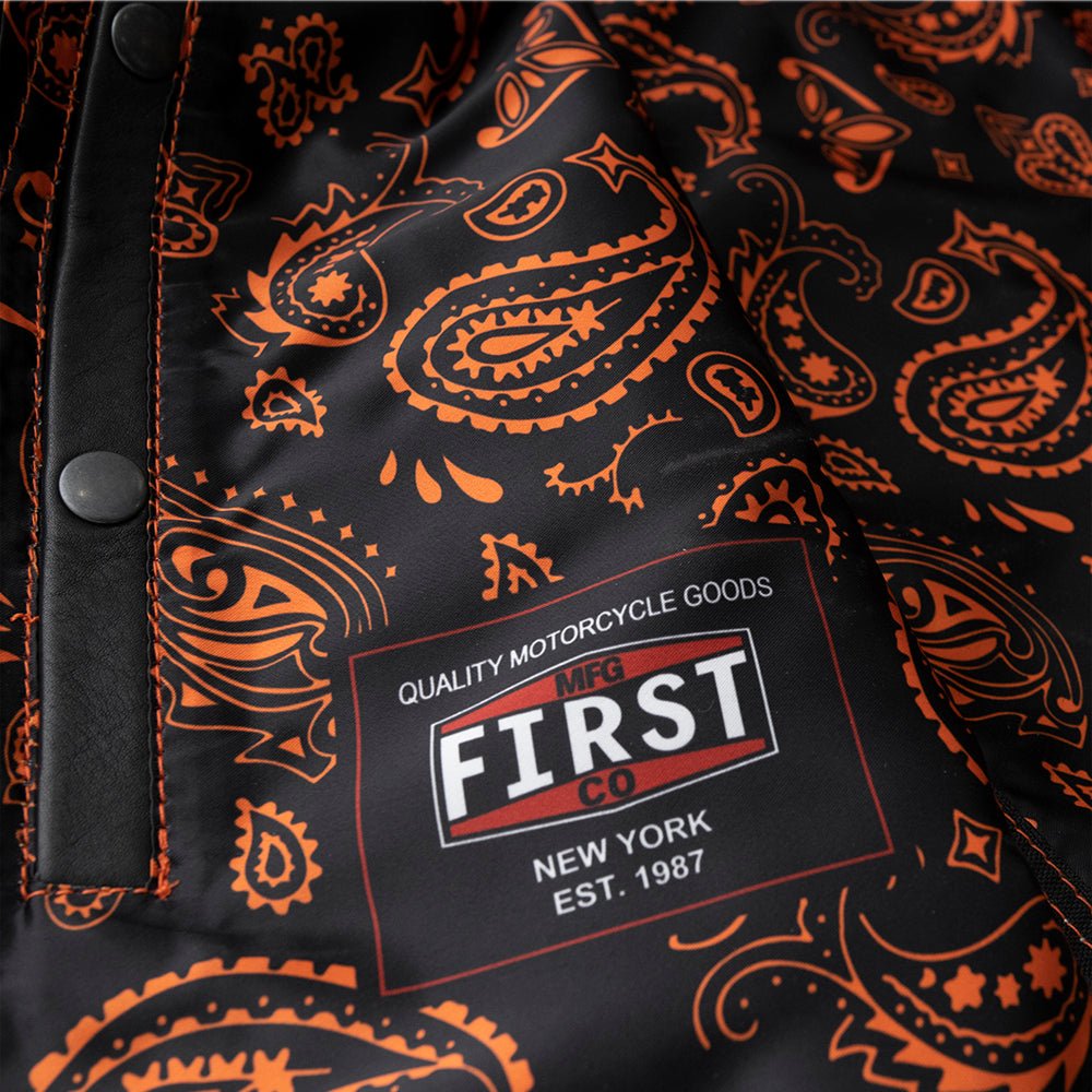 Jack - Men's Leather Motorcycle Vest Factory Customs First Manufacturing Company