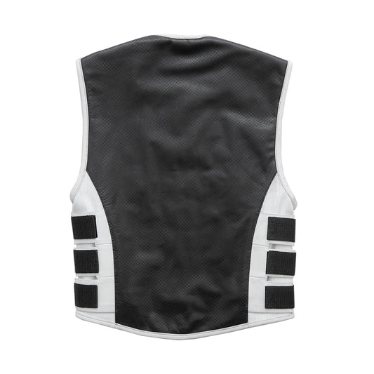 Jailbreak - Men's Swat Style Motorcycle Leather Vest Factory Customs First Manufacturing Company
