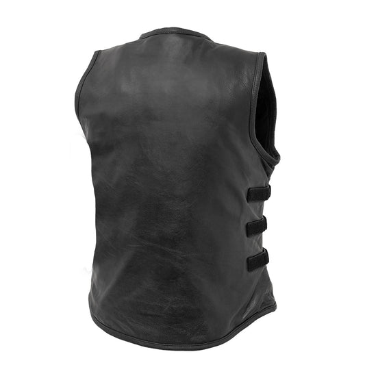 Katana - Women's Motorcycle Leather Vest Women's Leather Vest Vests