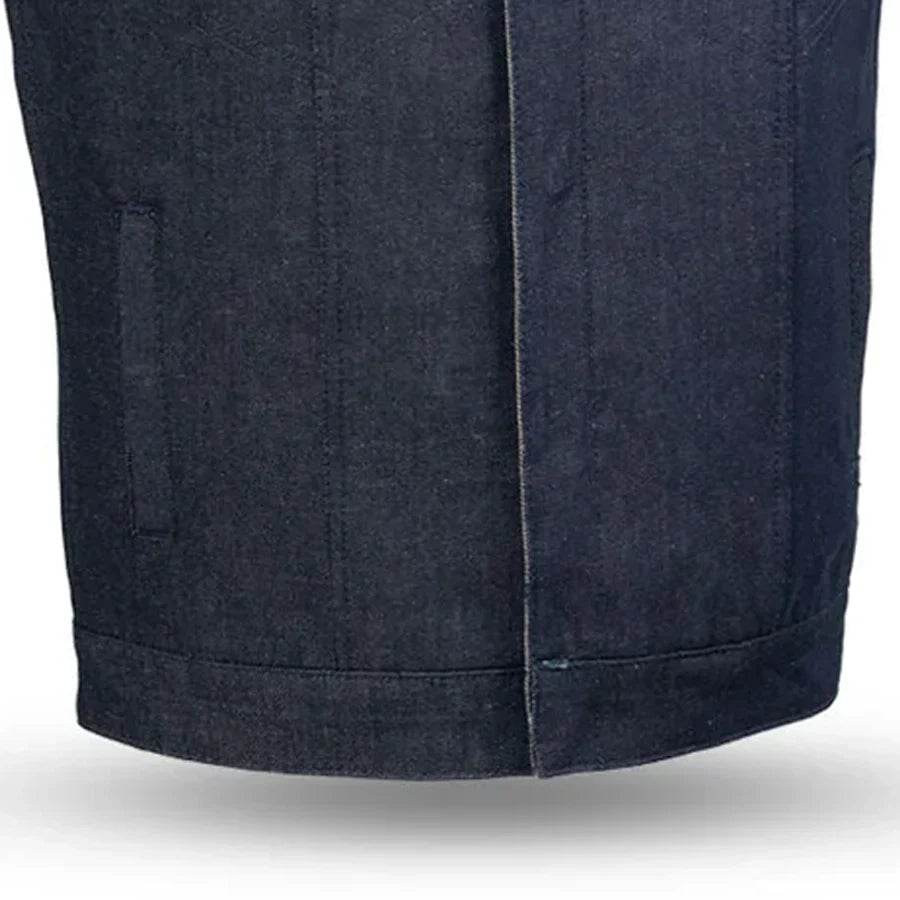 Kershaw Men's Motorcycle Denim Vest Men's Denim Vest First Manufacturing Company