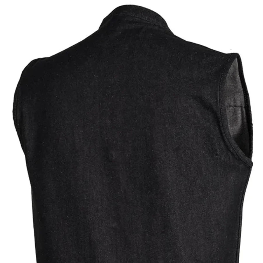 Kershaw Men's Motorcycle Denim Vest Men's Denim Vest First Manufacturing Company
