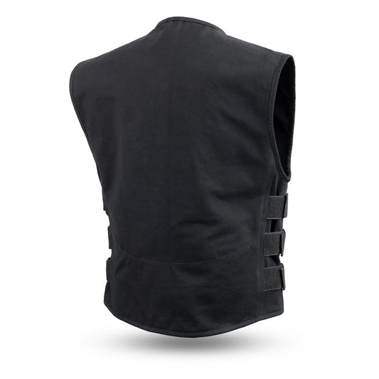 Knox - Men's Motorcycle Swat Style 20oz. Canvas Vest Men's Canvas Vests Vests