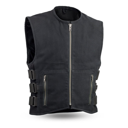 Knox - Men's Motorcycle Swat Style 20oz. Canvas Vest Men's Canvas Vests Vests S