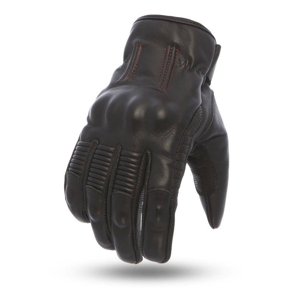 Laguna Men's Motorcycle Leather Gloves Men's Gloves First Manufacturing Company Black XS