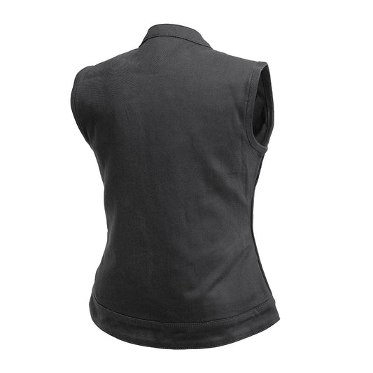 Lexy Women's Motorcycle Twill Vest Women's Twill Vest Vests