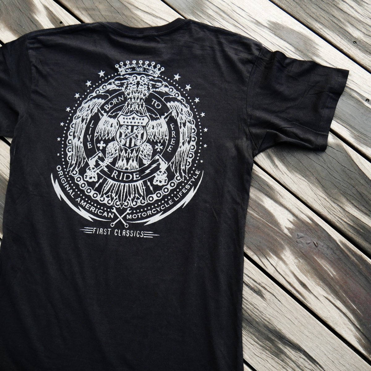 Live Free Reflective T-Shirt Men's T-Shirt First Manufacturing Company