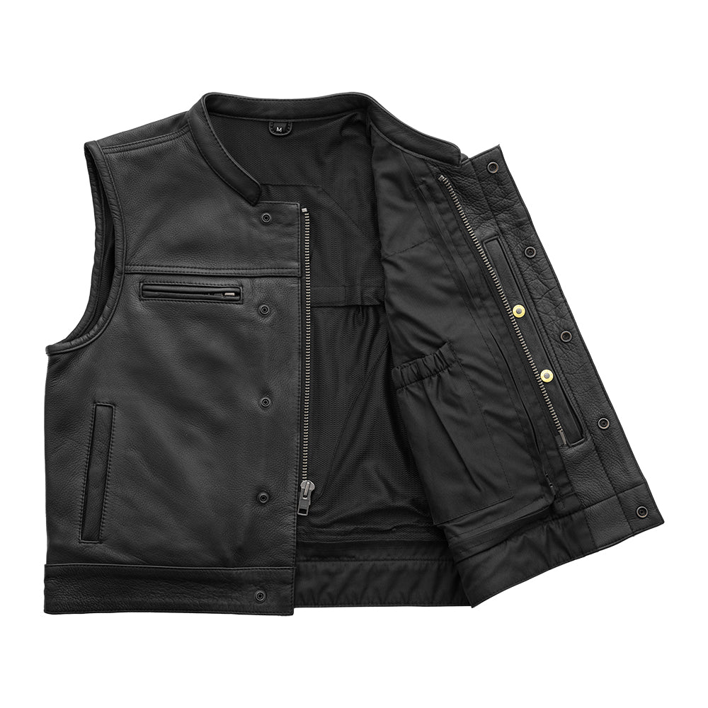 Lowrider Men's Motorcycle Leather Vest Men's Leather Vest Vests