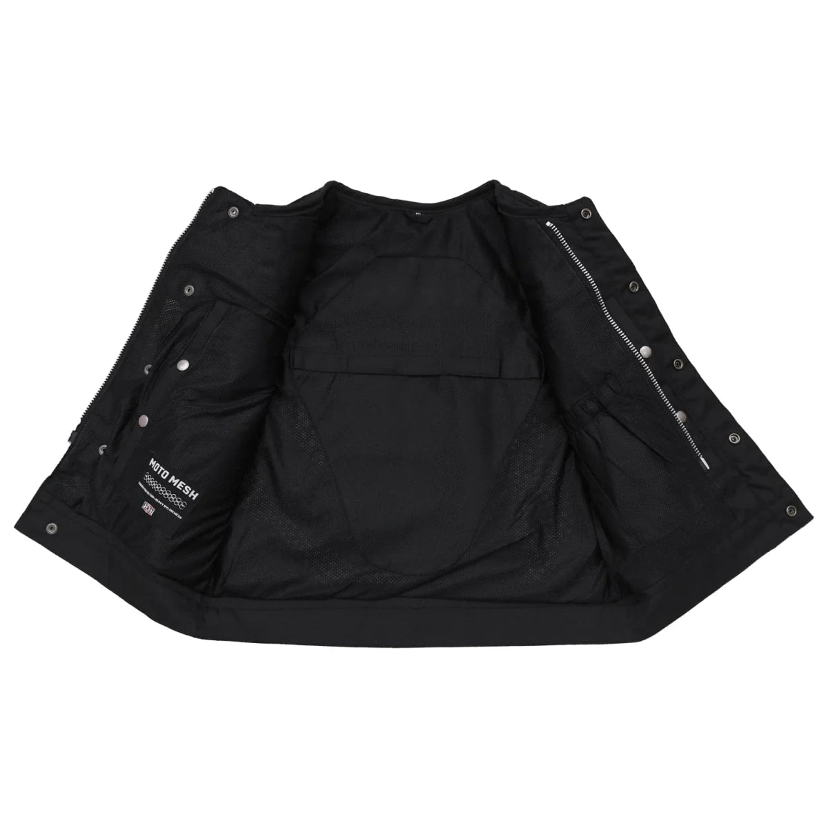 Lowside Hornet Moto Mesh Men's Club Style Vest Men's Moto Mesh Vest First Manufacturing Company