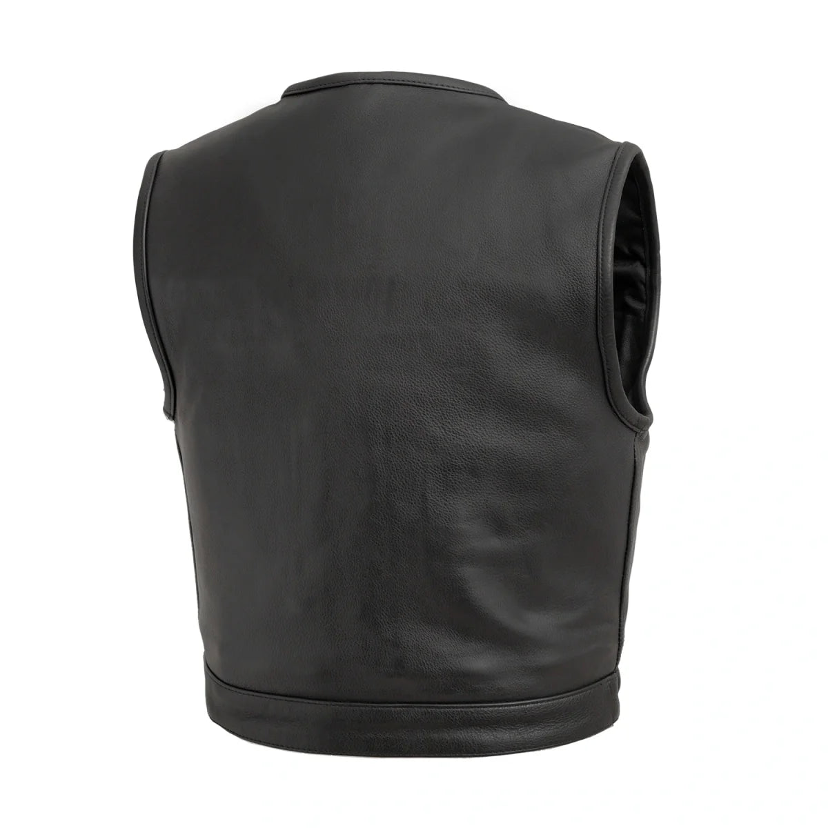 Lowside Men's Motorcycle Leather Vest Men's Leather Vest First Manufacturing Company