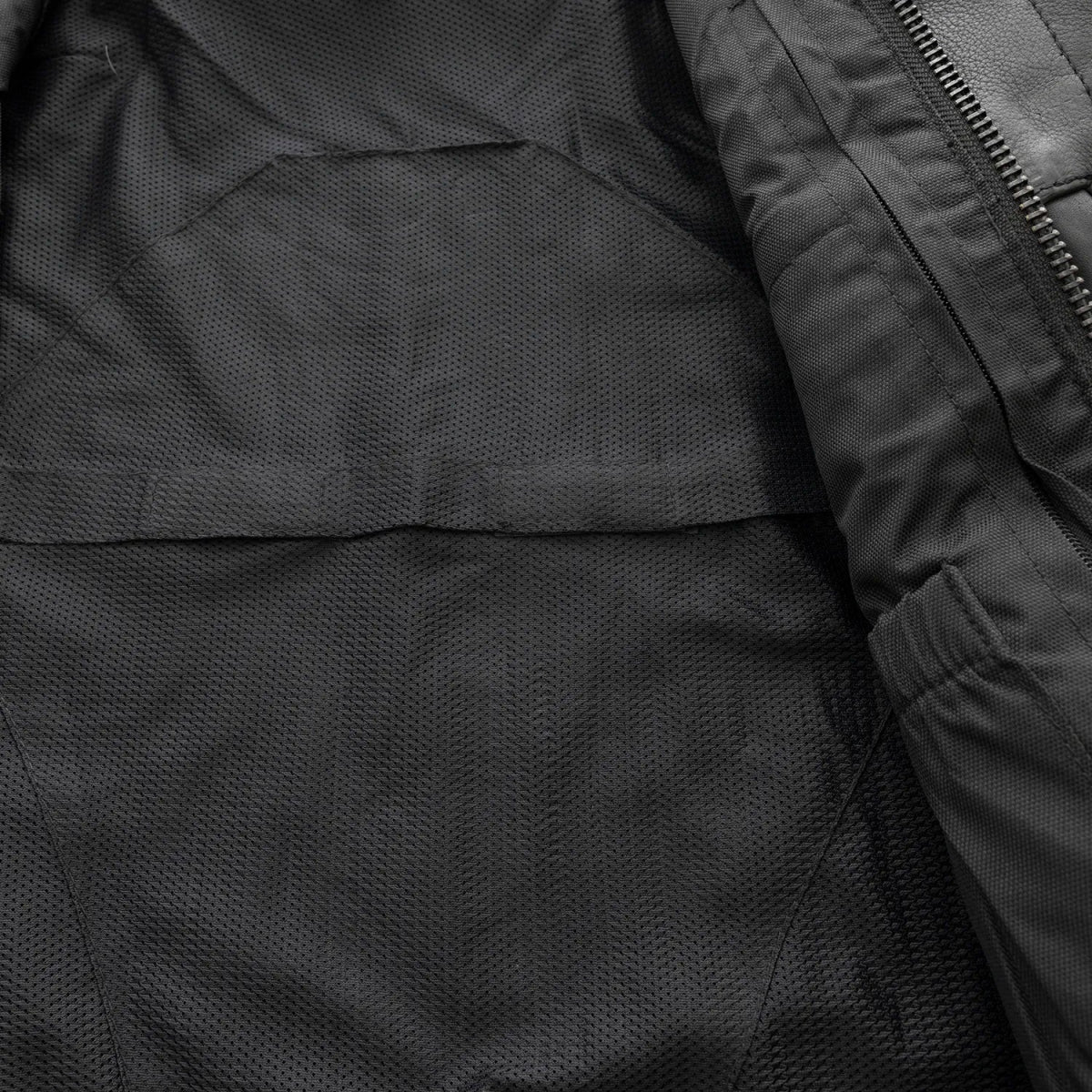 Lowside Men's Motorcycle Leather Vest Men's Leather Vest First Manufacturing Company