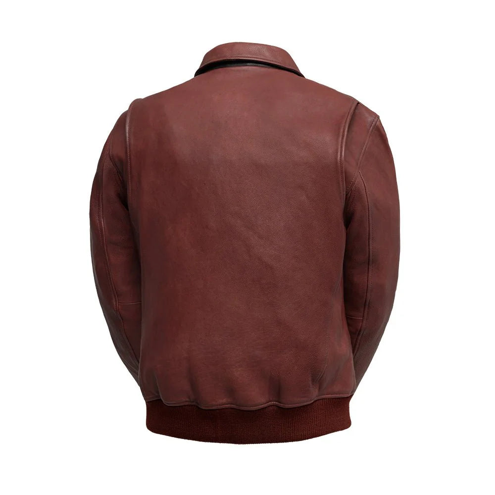 Moto Bomber - Men's Leather Jacket Men's Leather Jacket First Manufacturing Company