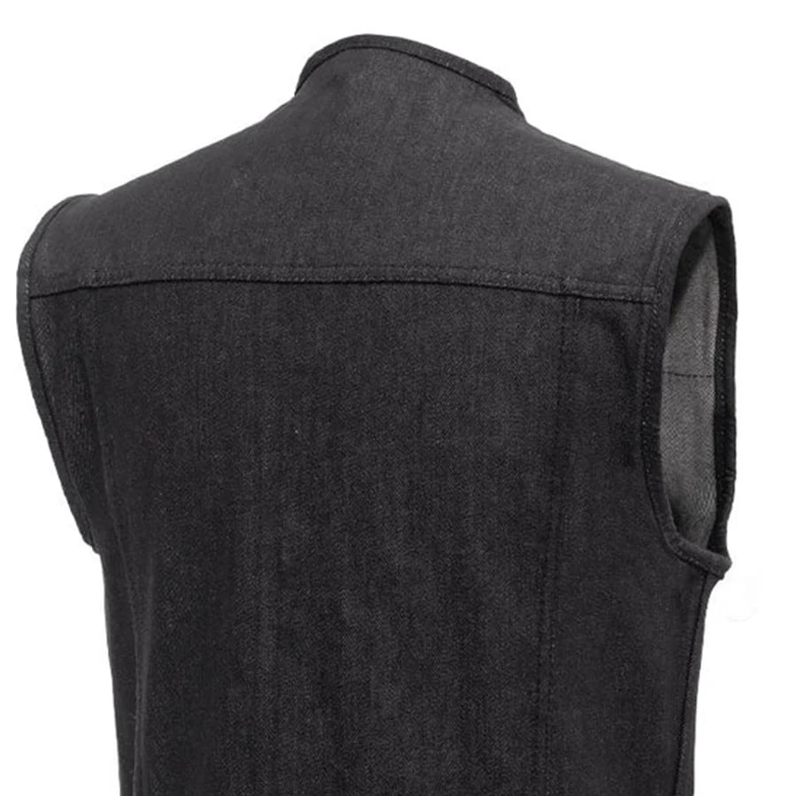 Murdock - Men's Motorcycle Denim Vest Men's Denim Vest First Manufacturing Company