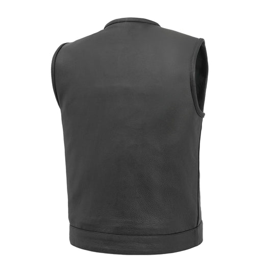 No Rival - Men's Motorcycle Leather Vest Men's Leather Vest Vests