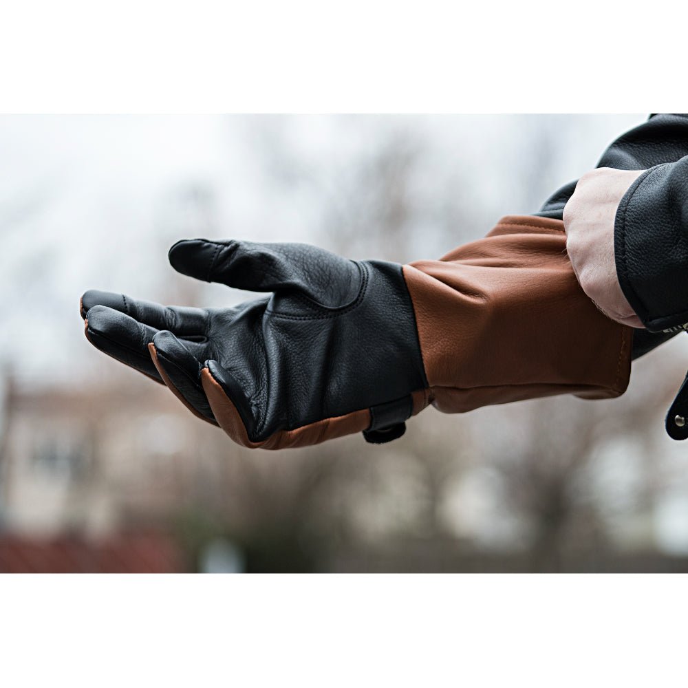 Phenom Men's Motorcycle Leather Gauntlet Whiskey Men's Gauntlet First Manufacturing Company