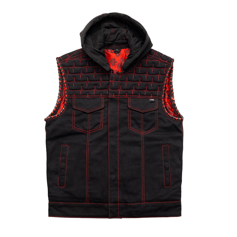Pulse - Men's Twill Motorcycle Vest - Limited Edition Factory Customs First Manufacturing Company