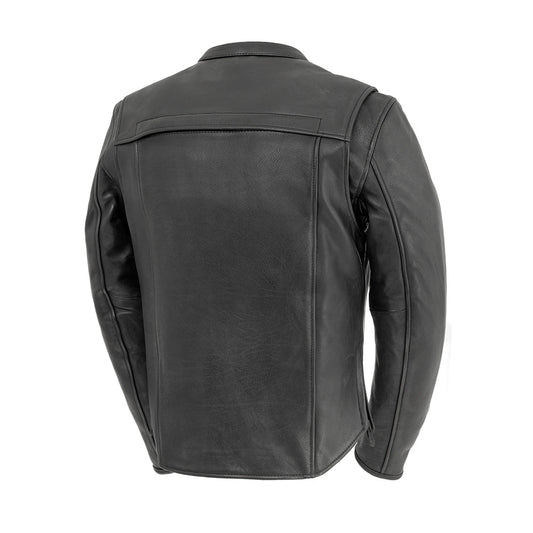 Revolt Men's Motorcycle Leather Jacket Men's Leather Jacket Jackets