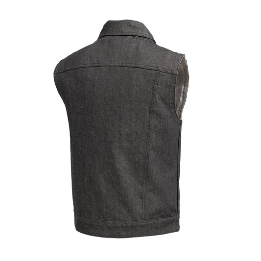 Rook - Vest Only - Men's Motorcycle Denim Vest Men's Denim Vest Vests