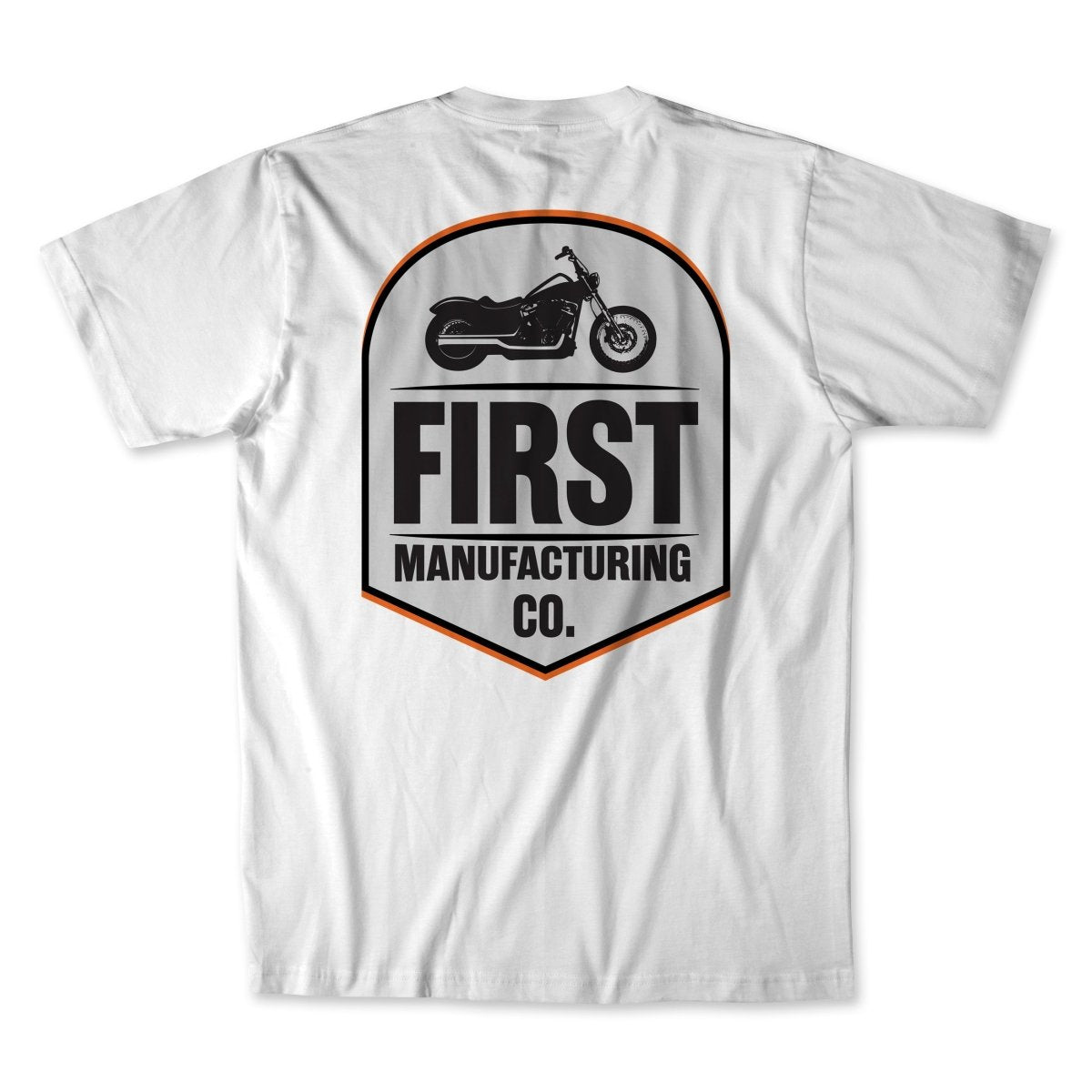 Silhouette T-Shirt Men's T-Shirt First Manufacturing Company WHITE S