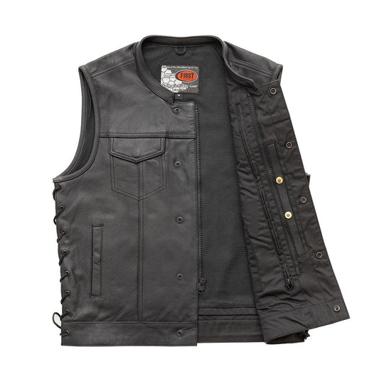 Sniper Men's Motorcycle Leather Vest Men's Leather Vest Vests