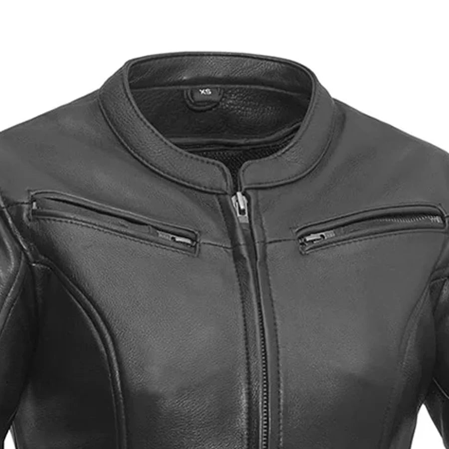 Speed Queen - Womens Motorcycle Leather Jacket Women's Leather Jacket First Manufacturing Company
