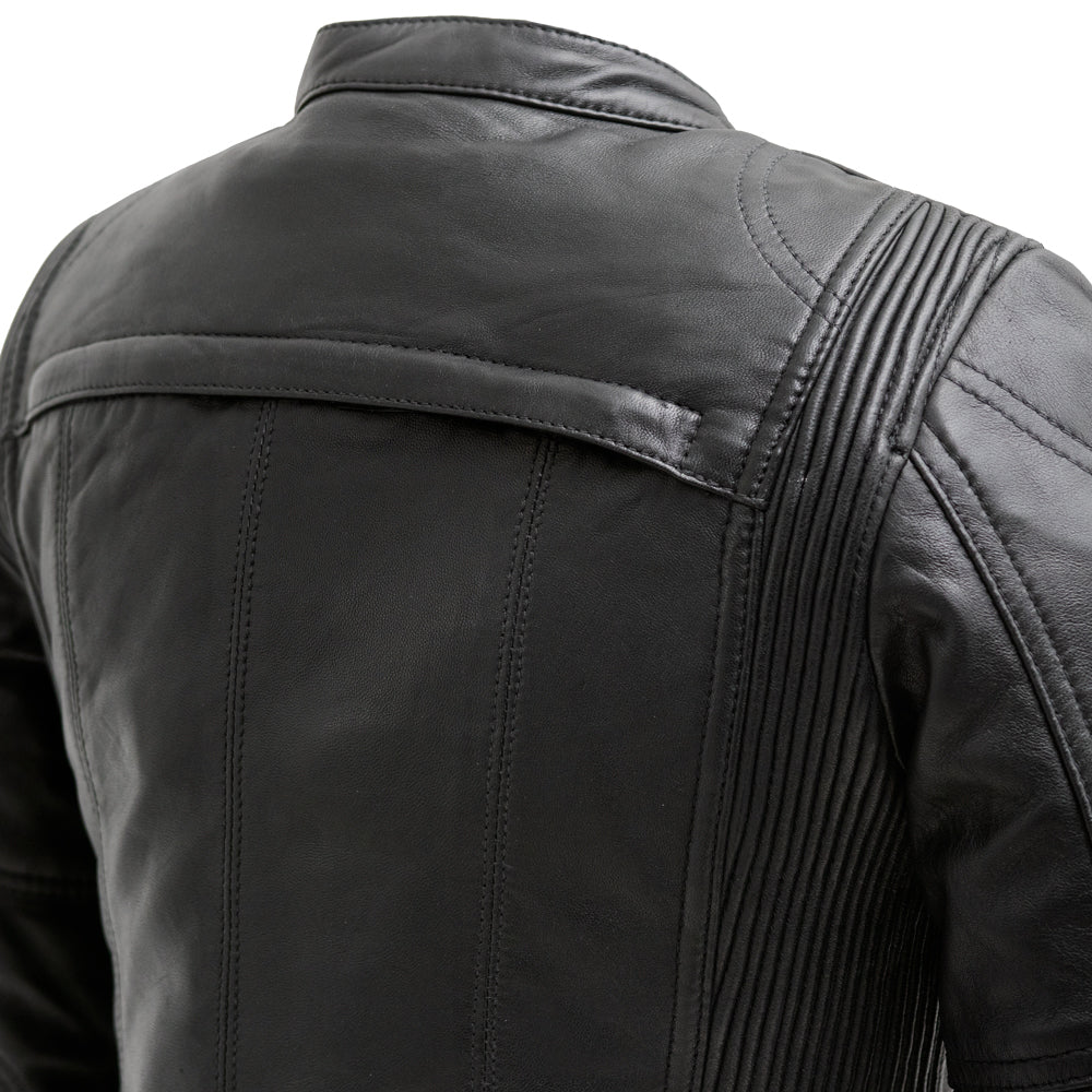 Supastar - Womens Motorcycle Leather Jacket Women's Leather Jacket First Manufacturing Company