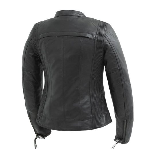 Supastar - Womens Motorcycle Leather Jacket Women's Leather Jacket Jackets