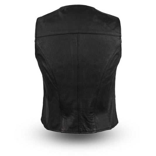 Sweet Sienna Women's Motorcycle Leather Vest Women's Leather Vest Vests