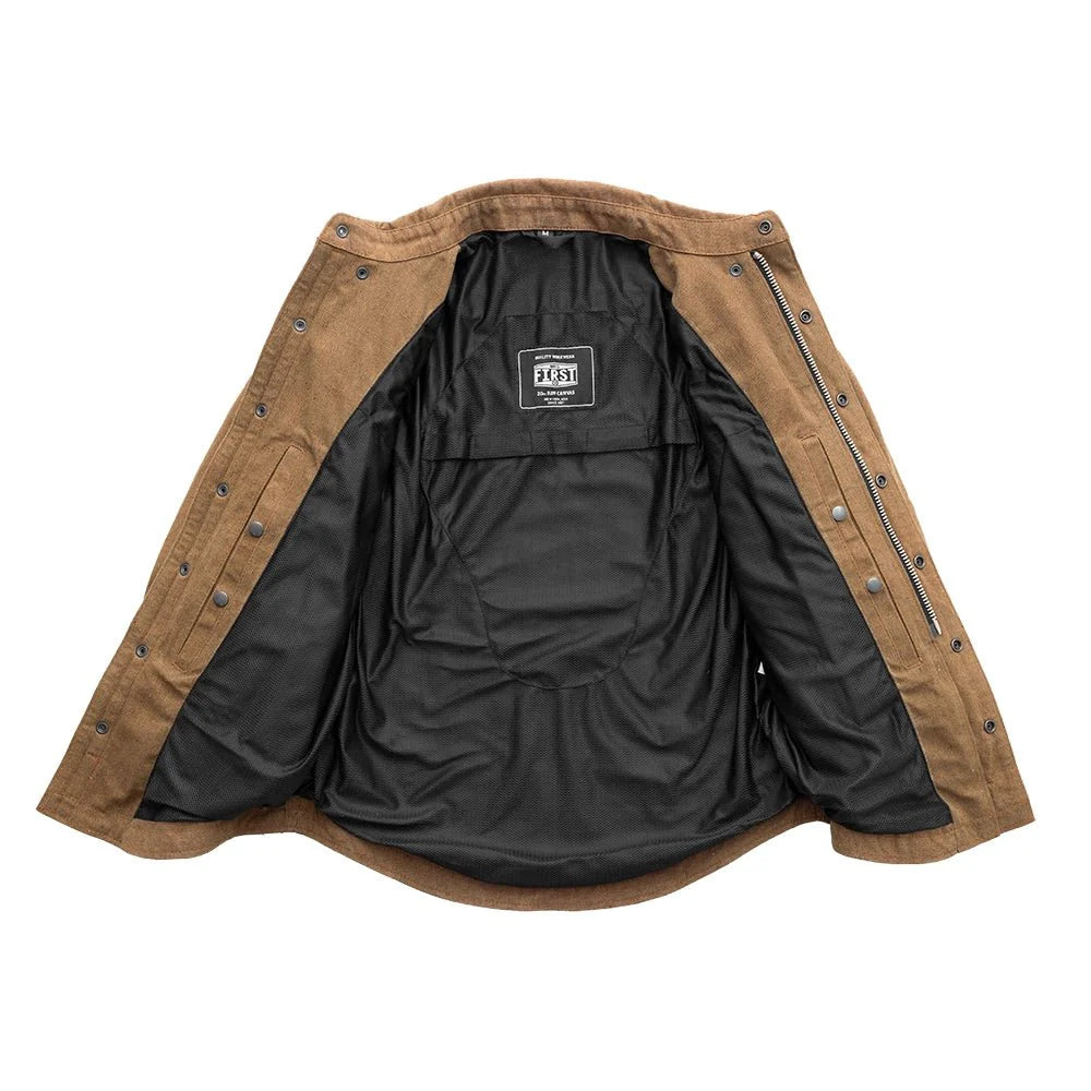 The Moto Shirt - Recycled Canvas Men's Shirt First Manufacturing Company