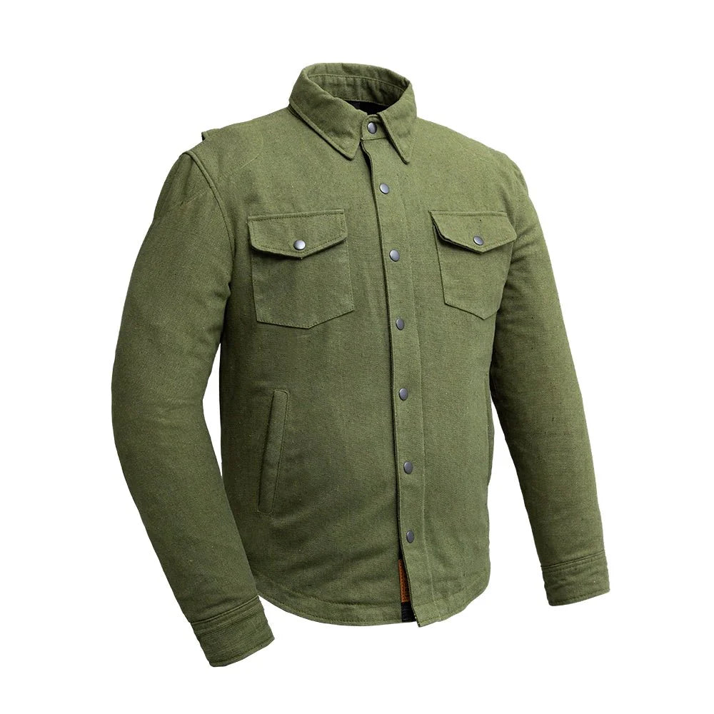 The Moto Shirt - Recycled Canvas Men's Shirt First Manufacturing Company