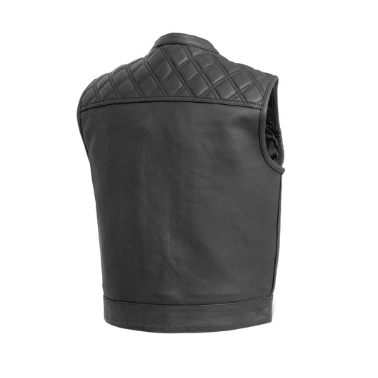 Upside Men's Club Style Leather Vest Men's Leather Vest Vests