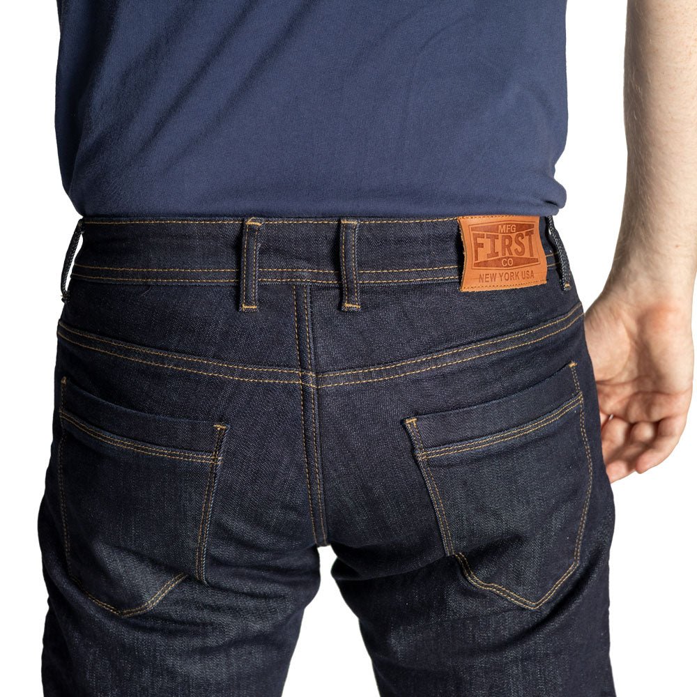 York - Men's Motorcycle Riding Jeans Men's Blue Jeans First Manufacturing Company