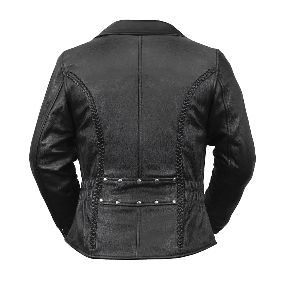 Allure Women's Leather Motorcycle Jacket Women's Leather Jacket First Manufacturing Company