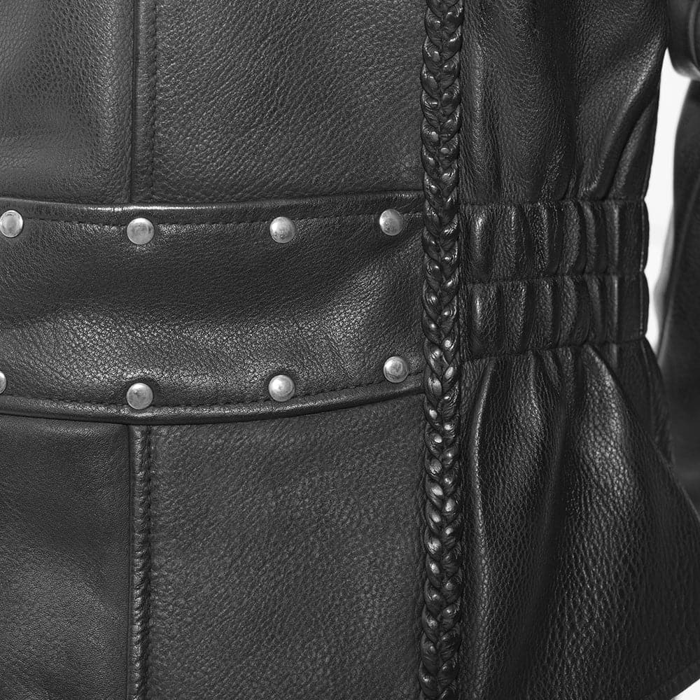 Allure Women's Leather Motorcycle Jacket Women's Leather Jacket First Manufacturing Company
