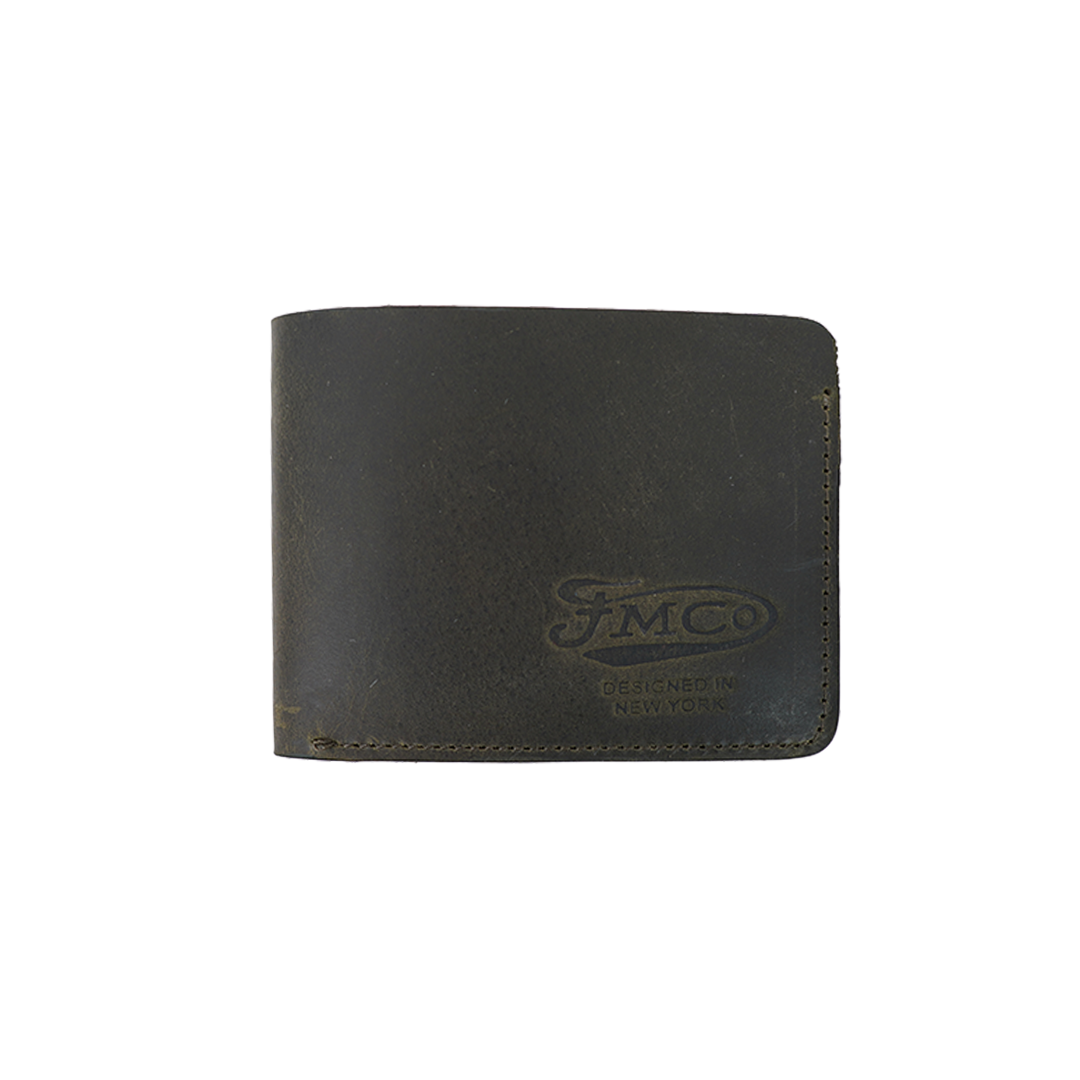 Bifold Wallet - Vegetable Tanned Leather Leather Wallet First Manufacturing Company FOREST GREEN