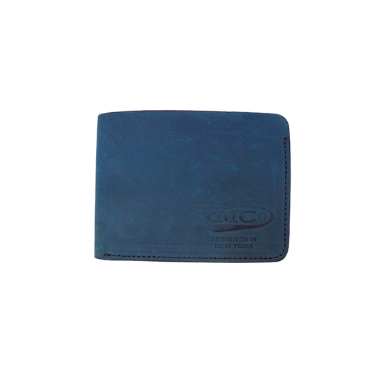 Bifold Wallet - Vegetable Tanned Leather Leather Wallet First Manufacturing Company ROYAL BLUE