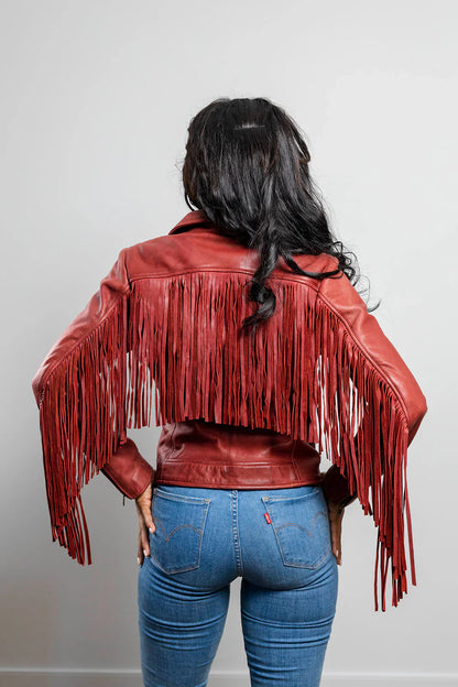 Daisy Womens Fashion Leather Jacket Women's Leather Jacket FMCo   