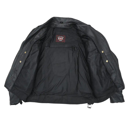 Mastermind Men's Motorcycle Leather Jacket Men's Leather Jacket First Manufacturing Company