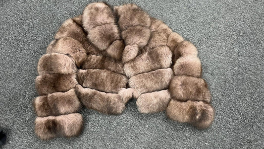 Women's Fox Fur Layered Jacket