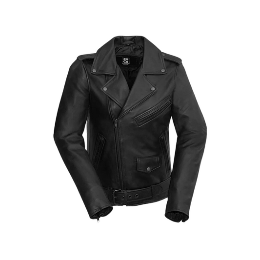 Rebel Fashion Leather Jacket Women's Leather Jacket FMCo Black XS 