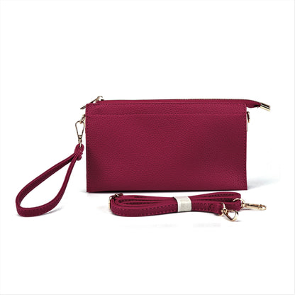 Faux leather Middle Clutch