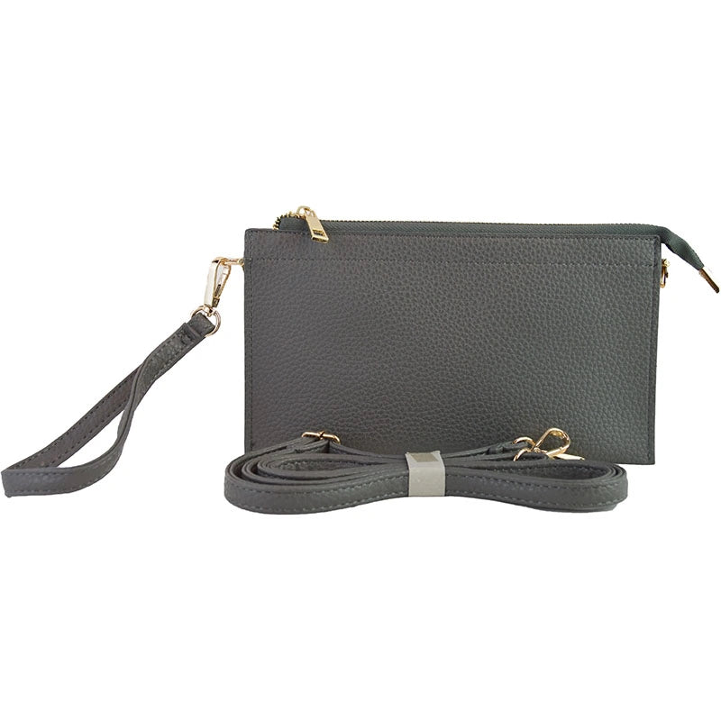 Faux leather Middle Clutch