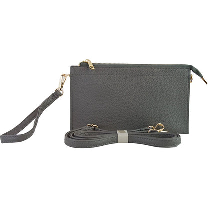 Faux leather Middle Clutch