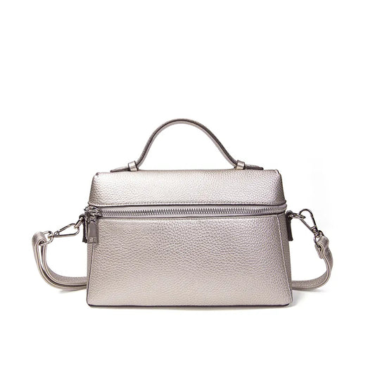 Faux Leather Middle Bag
