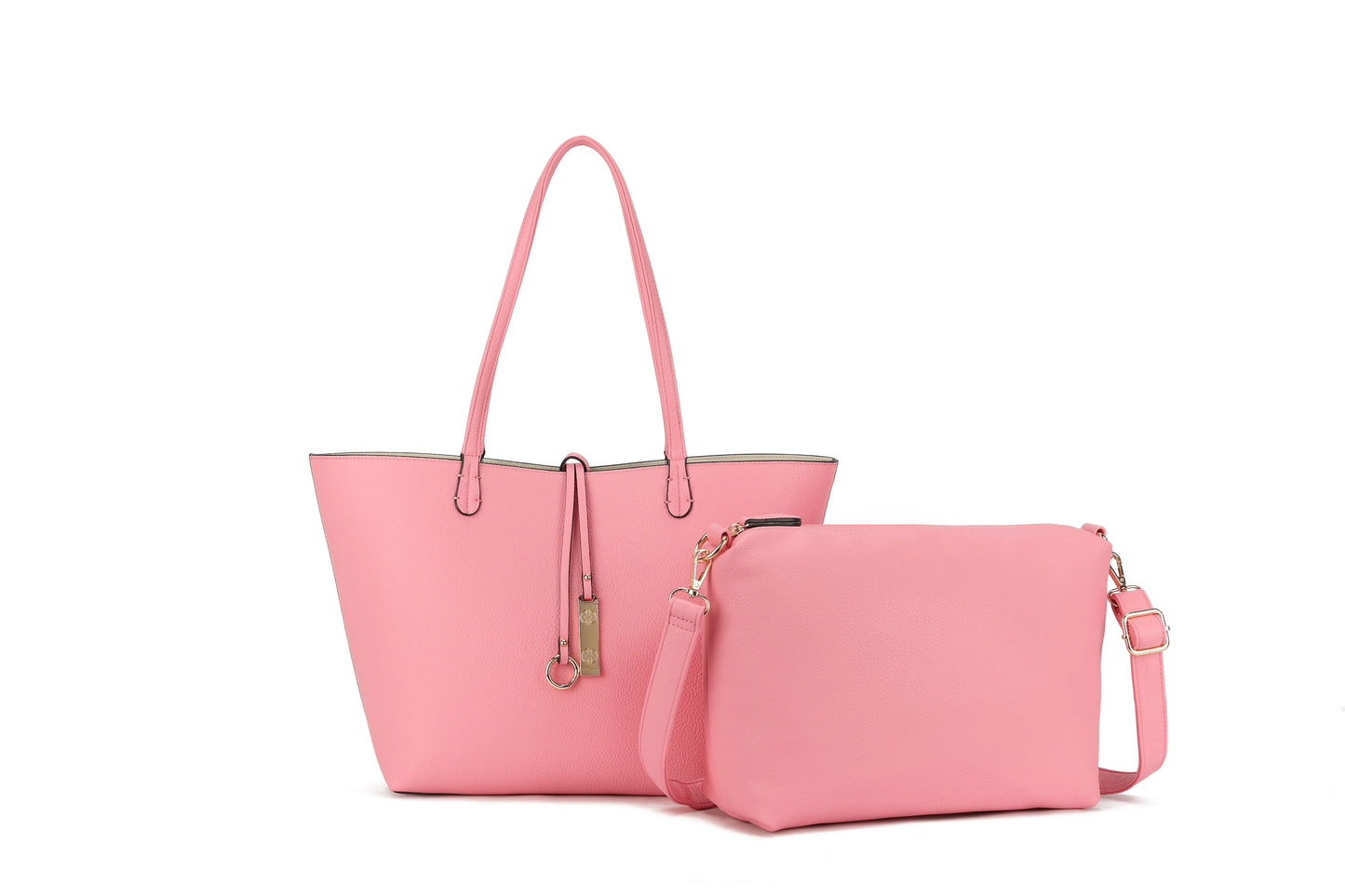 Faux Leather Reversible 2 Color Tote